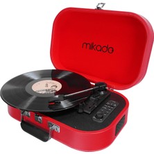 Aesco Mikado MN-101 Pikap Usb+Rca+Bluetooth Destekli Müzik Kutusu, Kırmızı