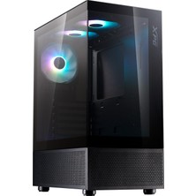 Aesco Xpg Invaderx Mini 5 Adet Dahili Argb Fan USB 3.2 Siyah Atx Mid-Tower Gaming (Oyuncu) Kasa (Invaderxmınımt-Bkcww)