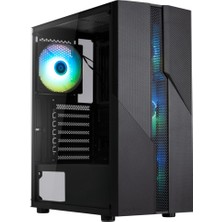 Aesco Bitfenix C20 600W 80+ White USB 3.2 Frgb Atx Mid Tower Siyah Kasa