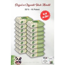 Aesco 16 Al 14 Öde Sleepy Doğal ve Organik Islak Mendil 50'li ve Rosıe