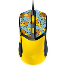 Aesco Razer Cobra Pokémon Edition - Hafif Kablolu Oyun Faresi - 8500 Dpı Sensör - 58G - Optik Fare Anahtarları 3th Nesil - Degrade Alttan Parıltılı Chroma Aydınlatma - Speedflex Kablo | Pokémon Kanto
