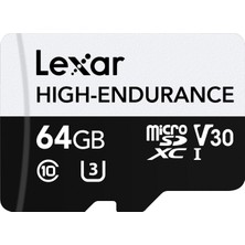 Aesco Lexar High Endurance 64GB Micro Sd 100MB V30 4K Hafıza Kartı
