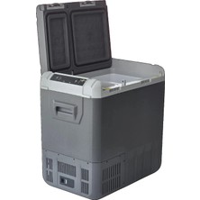 Quatro Araç Buzdolabı Kompresörlü 12/24 Volt Taşınabilir Oto Buzdolabı 55 Litre Karavan Bahçe Tekne Kamp