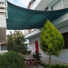 Aesco Morilu Gölgelik File - Yeşil File - Şeritli ve Halkalı -%95 Gölgeleme - Bahçe Filesi - Otopark ve Araba Gölgeliği - Havuz Gölgeliği - 2 M x 12 M