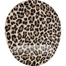 Aesco Leopar Desenli Bilek Destekli Mouse Pad