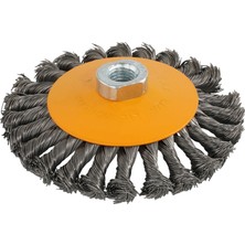 Rotor 125MM M14 Düğümlü Konik Tel Fırça