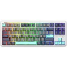 Aesco Gamepower Zoom Rgb Kablolu Mekanik Gaming Klavye (Beyaz)