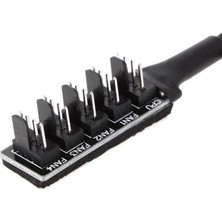 Aesco Ancheyn Fan Çoklayıcı Kablosu 4 Port Y Pwm Splitter 4 Pin Cpu 12V Switch Ide Molex - 4353