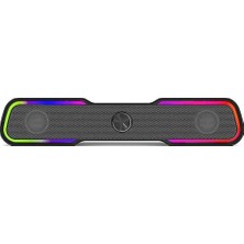 Aesco Hp Bilgisayar DHE-6002 Için Soundbar 2X3W Gaming Rgb