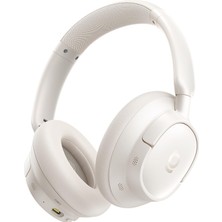 Aesco Baseus Bass Bh1 Nc Gerçek Zamanlı Uyarlanabilir Hibrit Anc, Superbass 2.0, Ldac, 80 Saat Çalma Süresi, Bluetooth 6.0 Kulaküstü Kulaklık- Beyaz