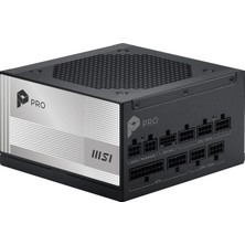 Aesco Msı Psu Pro A1000PL Pcıe5 1000W 80+ Platınıum Atx 3.1 Pcıe 5.1 12V-2X6 Power Supply