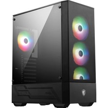 Aesco Msı Mag Forge 112R Temperli Cam Mesh 4X120MM Argb Fan USB 3.2 Atx Mid-Tower Gaming (Oyuncu) Kasa