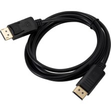 Aesco Alfais 4316 Displayport To Displayport Görüntü Monitör Bağlantı Kablosu, Siyah