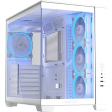 Aesco Asus A32 Plus Tg Argb Beyaz Matx Bilgisayar Kasası