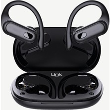 Aesco Linktech S28 Tws Spor Kancalı Bluetooth Kulaklık Siyah