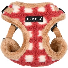 Aesco Puppia Stefan Comfort Köpek Koşum Takımı Adım Sıcak Kış Yuvarlanan Waffle Desenli Ayarlanabilir Boyun ve Göğüs Küçük ve Orta Köpekler Için, Mercan, Büyük