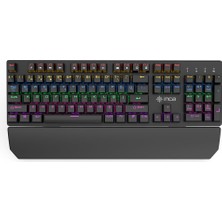 Aesco Inca IKG-445T Phaldor Rgb Mechanıcal Gamıng Keybord, Blue Switch Mekanik KLAVYE,106 Tuş, 22 Farklı LED Aydınlatma Modu,50 Milyon Tuş Ömrü,çıkarılabilir Bilek Desteği