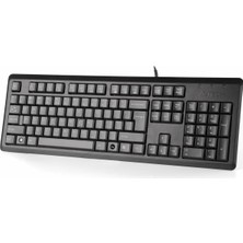 Aesco A4 Tech Kr-92 Q USB Türkçe Fn-Multimedya Siyah Klavye