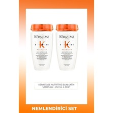 Aesco Kerastase Nutritive Bain Satin Riche Yoğun Nemlendirici Şampuan 250 ml 2 Adet
