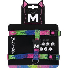 Aesco M-Pets Urban Style Lava Active Köpek Göğüs Tasması (S)