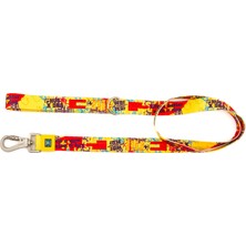 Aesco Pawlook Köpek Gezdirme Kayışı – Geri Dönüştürülmüş, Sağlam Karabina Metal Kancalı, Yumuşak Dokulu, Emniyetli, Tüy Toplamaz, Ayarlanabilir, Küçük ve Büyük Irklar, Recycled.sarı Large