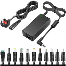 Aesco Tkdy 24V 2.5A Ac Dc Adaptör 60W Güç Kaynağı, LED Şerit Işığı, 3D Yazıcı, LCD Monitör, 5.5 x 2.5 mm ve 11 Pcs Dc Konnektörlü, 24 Volt 0-2500MA Cihazlarla Uyumlu