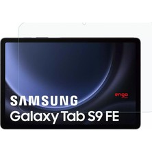 Aesco Engo Samsung Galaxy Tab S9 Fe 10.9 Inç Ile Uyumlu Ekran Koruyucu 9h Temperli Kırılmaz Esnek Nano Cam, Çizilmeye ve Darbeye Dayanıklı Koruma, Hd Şeffaf SM-X510