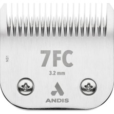 Aesco Andis 72605 Seramik Kenarlı Çıkarılabilir Çelik Pet Kesme Bıçağı - Seramik Kesme Teknolojisi ve Pas Dirençli Karbon - 1/8 Inç Kesme Uzunluğu ile Uzatılmış Uzun Ömür - Boyut-7fc, Krom