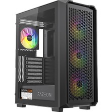 Aesco Fazeon F10 650W 80PLUS Bronze Mesh 4X120MM Argb Fanlı Atx Bilgisayar Kasası