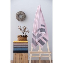 Aesco Cotton Box Twins %100 Pamuk Pudra Plaj Havlusu