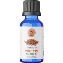 Aesco Keten YAĞI%100 Saf ve Doğal Soğuk Sıkım 50 ml (Cilt ve Saç Bakımı)