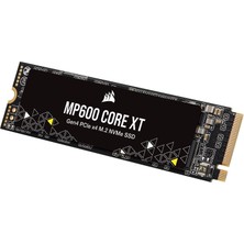 Aesco Corsair MP600 Core Xt 1tb M.2 Pcıe Gen4 Nvme SSD - 5900 Mb/s'ye Kadar - Qlc Nand - M.2 2280 - Pcıe 4.0 Dizüstü Bilgisayarlar ve Masaüstü Bilgisayarlar Için - Siyah