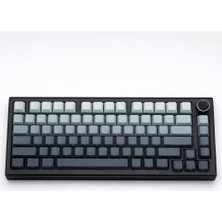 Aesco Coverzone White Switch 75% Mekanik Klavye, Rgb Işıklandırma, Bluetooth & Kablolu Bağlantı, Düşük Profil Tuşlar, Alltan Yazılı, Windows ve Mac Uyumluluğu | K81 (Crystalblack)