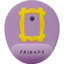 Aesco Iyi Fikirler Friends Çerçeve Baskılı Bilek Destekli Mouse Pad