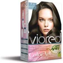 Aesco Viored Color Art Set Saç Boyası 7.11 Yoğun Küllü Kumral