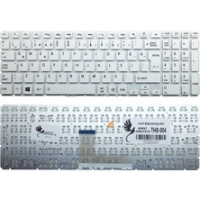 Aesco Part Master Toshiba Satellite MP-13R86P0-9201, MP-13R83US-9201 Notebook Ile Uyumlu Klavye, Beyaz