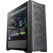 Aesco Bitfenix Sepii Black 850W 80+ Bronze Psu 4X120MM Frgb Fan Atx Temperli Cam Siyah Gaming (Oyuncu) Kasa