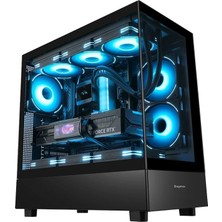 Aesco Segotep Endura Pro+ Siyah 750W 80+ Bronze Pcıe 5.1 Midi Tower Kasa (6xargb Fan)