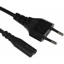 Aesco Teyp Fişi - Notebook Adaptör Işıldak Power Güç Kablosu 2 Pin