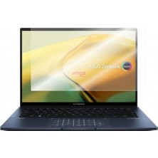 Aesco Engo Asus Zenbook 14 OLED 14 Inç Ile Uyumlu Mat Ekran Koruyucu Notebook, Yansıma ve Parlama Önleyici Parmak Izi Bırakmayan Laptop Koruma, 9h Temperli Kırılmaz Esnek Nano Cam 16:10
