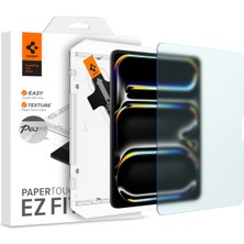 Aesco Spigen iPad Pro 13" (2025/2024) ile Uyumlu Defter Kağıt Hissiyatlı Ekran Koruyucu Paper Touch Pro Ez Fit Şeffaf - AGL07794 (Spigen Tr Garantili)