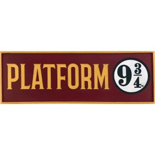 Aesco Spoontiques Platform 9-3/4 Dekoratif Tabela, Çok Renkli, 2,75 Çap x 1 Genişlik x 7,75 Yükseklik Inç
