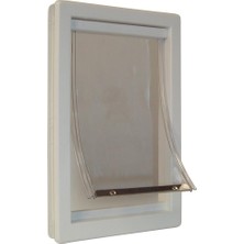 Aesco Ideal Pet Products Teleskopik Çerçeveli Mükemmel Evcil Hayvan Kapısı, Orta, 17,78 cm x 27,94 cm Kapaklı Boyut