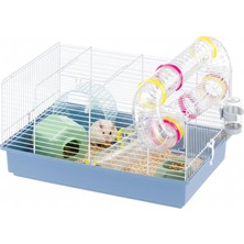 Aesco Ferplast Hamster Kafesi, Paula Kemirgen Kafesi, Küçük Hayvan Kafesi, Hamster Aksesuarı Dahil, 46 x 30 x Y 25 Cm.