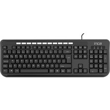 Aesco Inca IK-274QU Multimedia Black Laser Print Teknoloji Klavye Soft Touch
