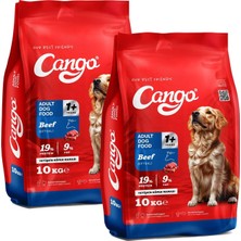 Aesco Cango Yetişkin Köpek Maması Etli Biftekli 10 kg 2 Li (20 Kg)