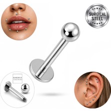 Aesco Labret Piercing Stud Cerrahi Çelik Tragus Conch Helix Dudak