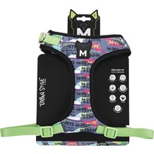 Aesco M-Pets Urban Style Dna Easy Fit Köpek Göğüs Tasması (L)