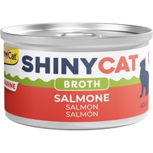 Aesco Gimcat Shinycat Broth Somon Balığı Kedi Maması, 70 Gram