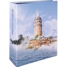 Aesco Rabsev RS306 Fotoğraf Albümü 10X15CM 200 Fotoğraf Kapasiteli Istanbul Desenli Lüks Albüm